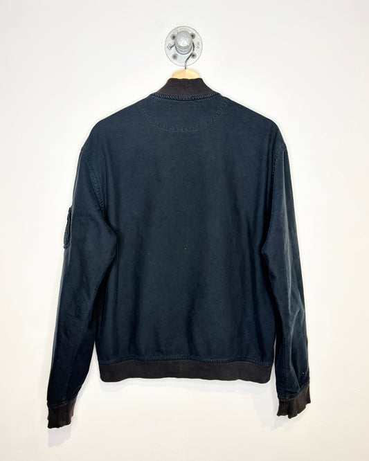 2000s Polo Ralph Lauren Faded Black Bomber Jacket