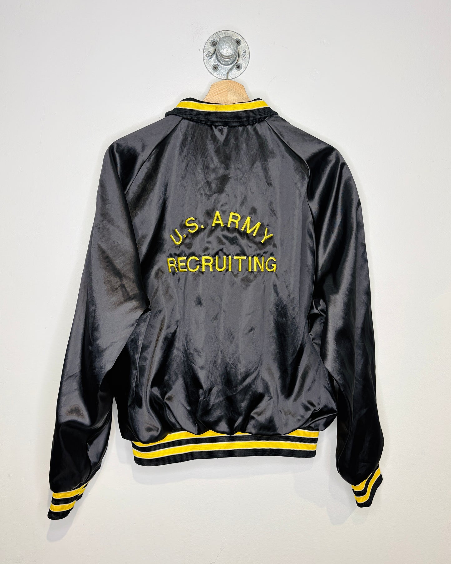 Vintage 90s Birgade Commanders Leadership Team Satin Jacket