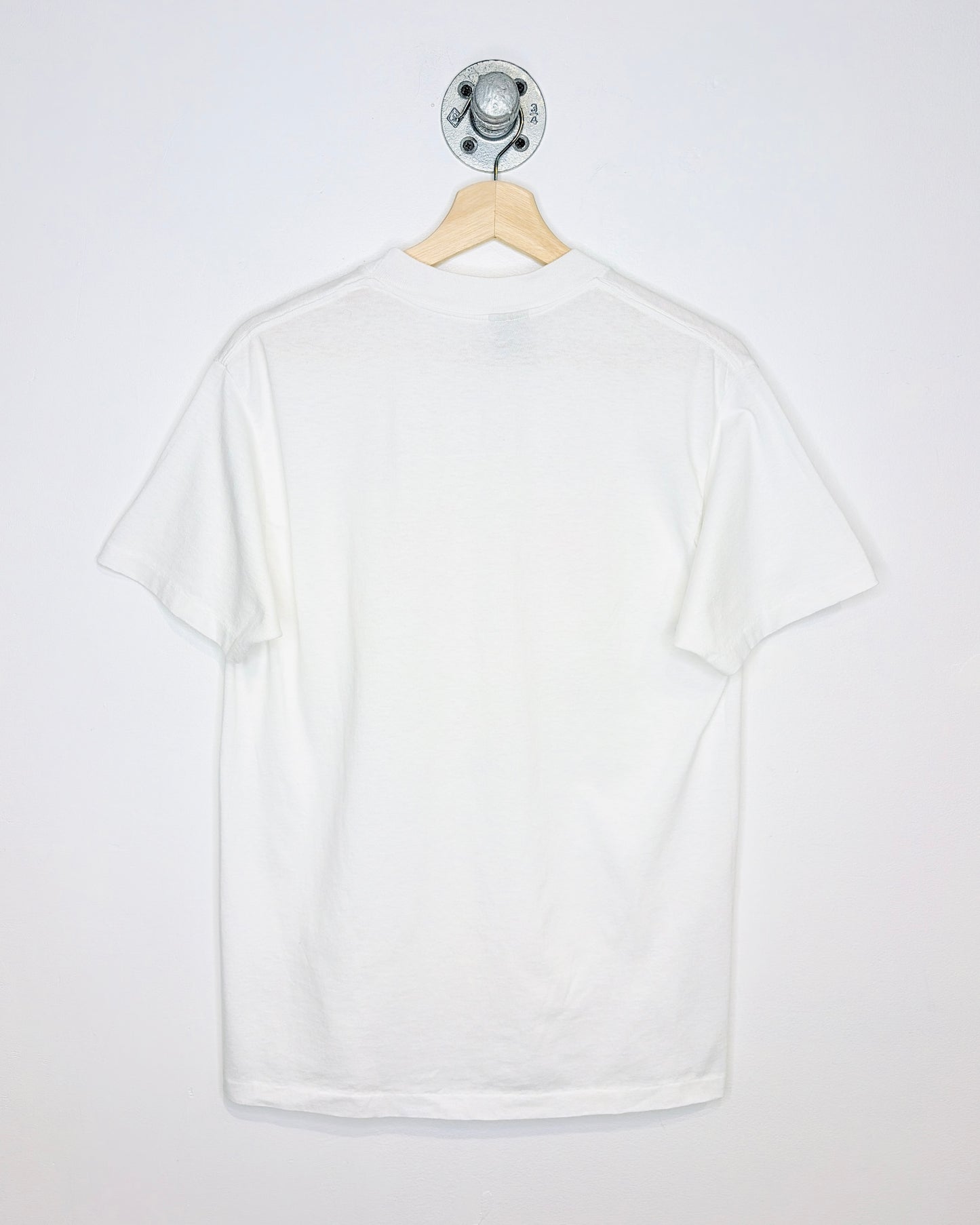 Vintage 1990 Jump Em Pump Em Dump Em White Tee Shirt