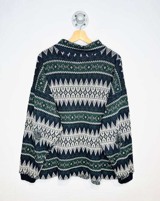 Vintage 90s West Bay Polo Club 1/4 Zip Sweater
