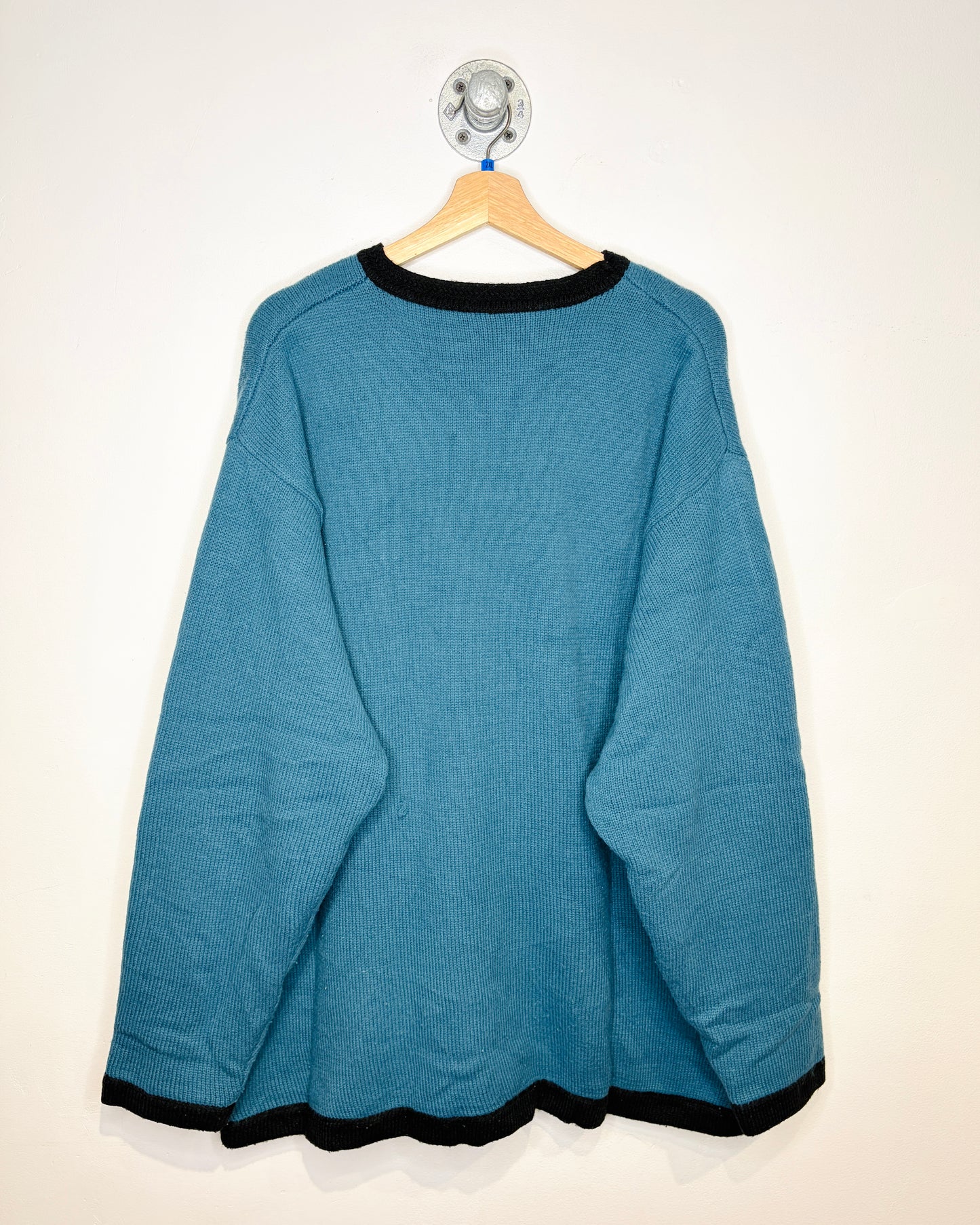 Vintage 1990s Rocawear Blue And Black Reversible Sweater
