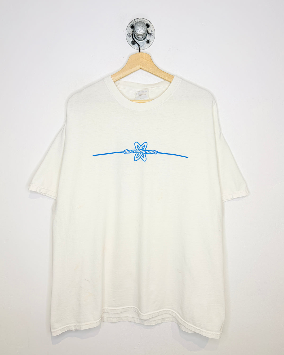 2000s The Continental Extreme Power Distressed White Tee Shirt