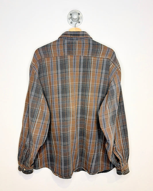 2000s Azuz Earth Tone Button Up Flannel