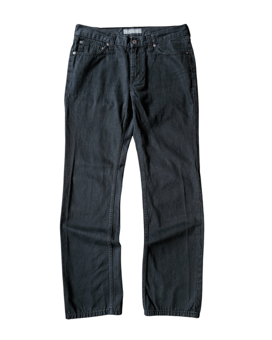 Denver Hayes Jet Black Straight Leg Jeans