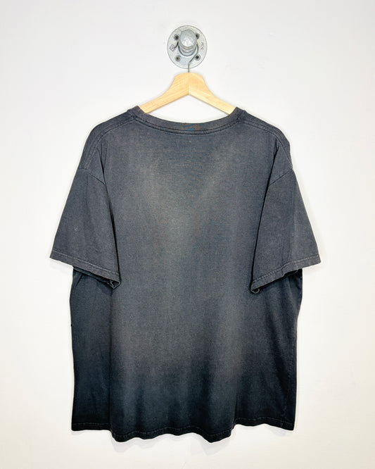 Hard Rock Cafe Cancun Faded & Distressed Black Tee Shirt