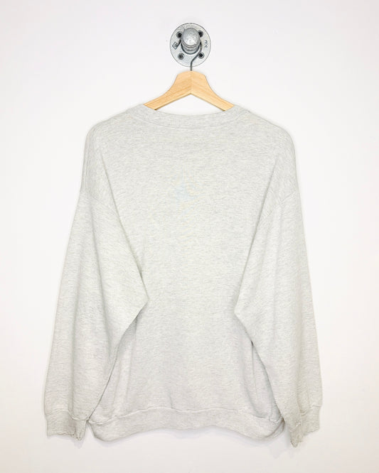 Vintage 1980s Mickey Mouse Distressed Grey Crewneck Sweatshirt