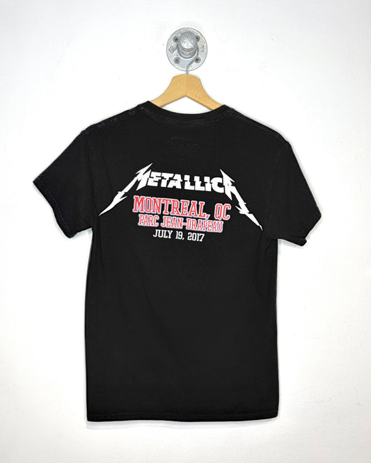 Metallica Montreal Parc Jean-Drapeau Black Tee Shirt