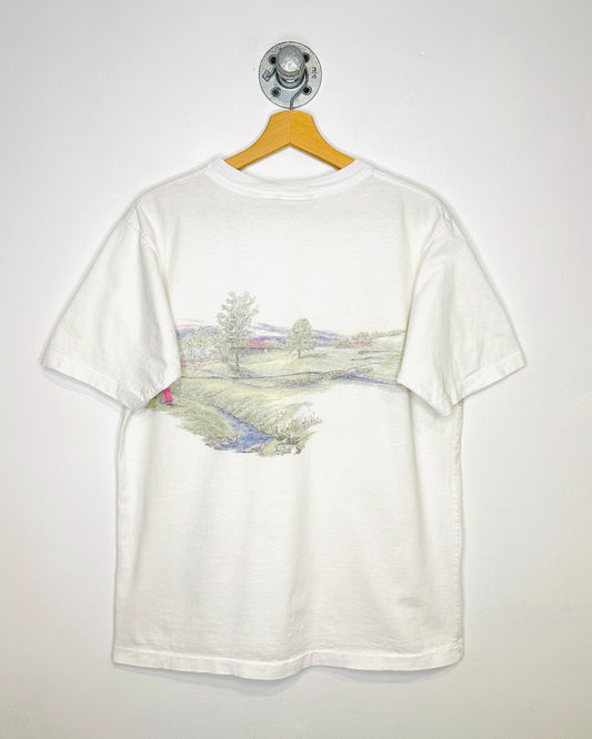 Vintage 90s Northern Reflections Golf White Tee Shirt
