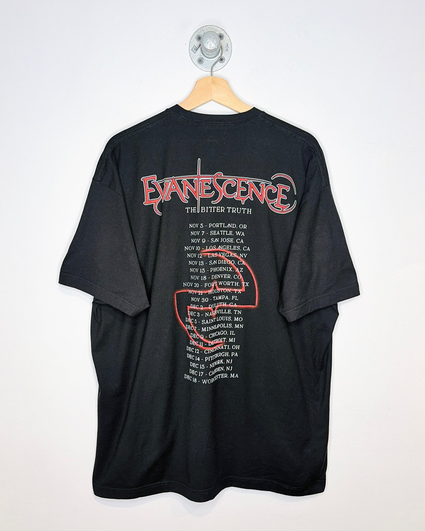 Evanescence The Bitter Truth Black Band Tee Shirt