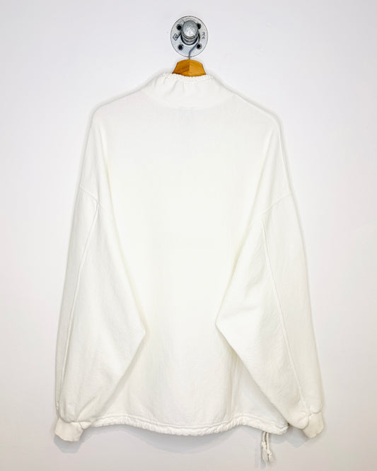 Vintage 1990s Keystone Colorado White Two Snap Button Sweatshirt