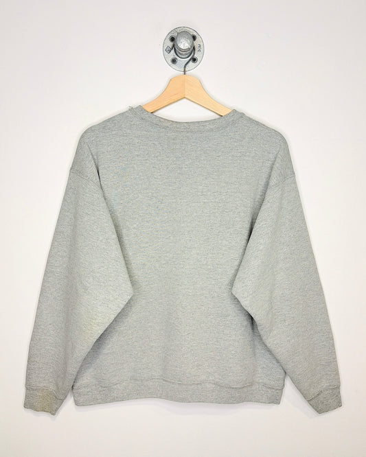 Vintage 90s Boxy Michigan Grey Crewneck Sweatshirt