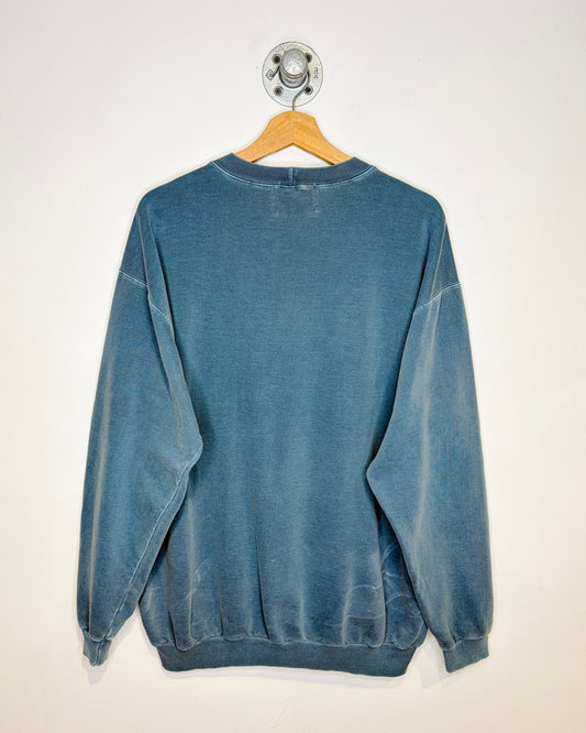 Vintage 90s Champions Faded Slate Blue Crewneck Sweatshirt