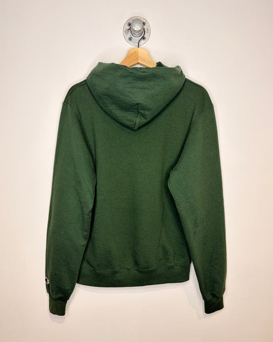 2000s Champion University Of Alberta Green Hoodie