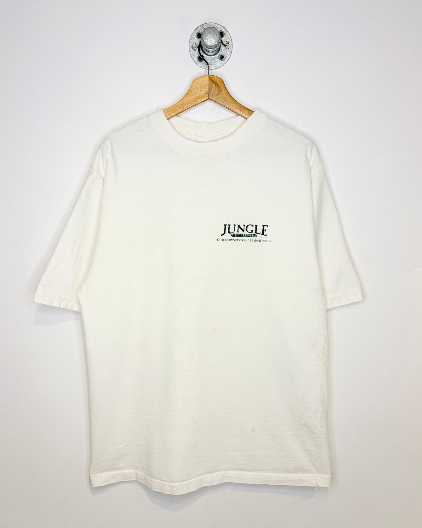 Vintage 90s Jungle Outfitters Heavyweight White Tee Shirt