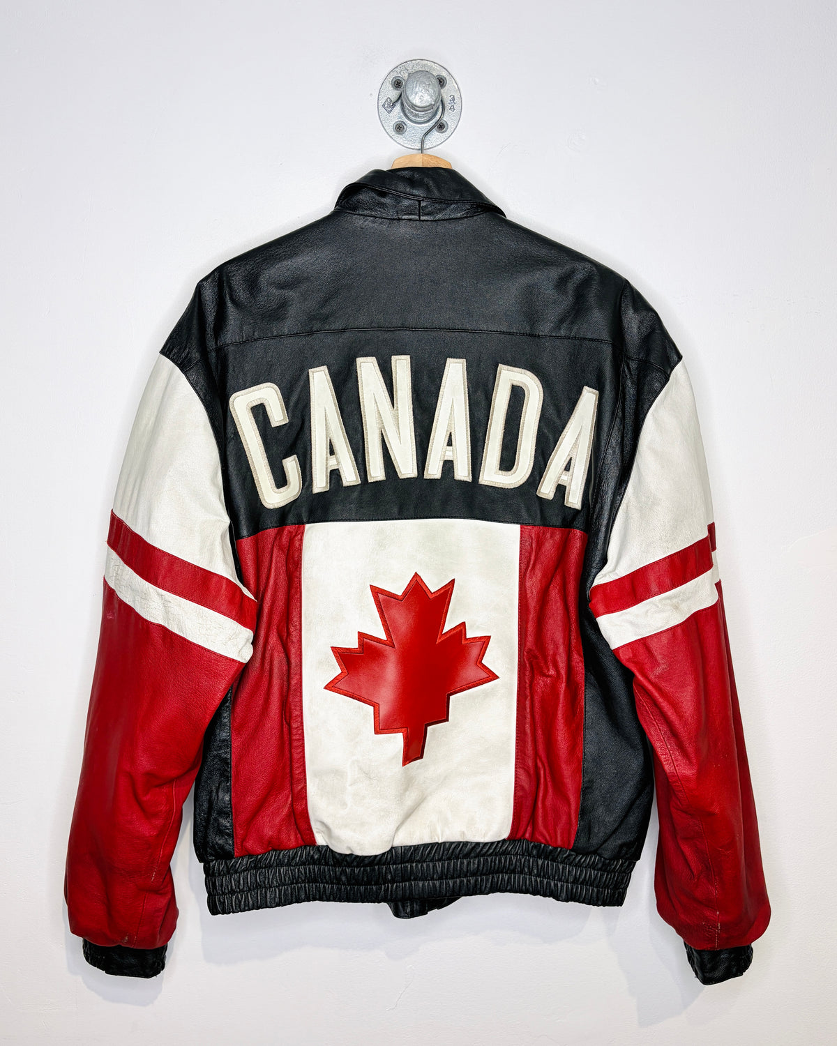 Vintage 1990s Canada Cosa Nova Leather Jacket