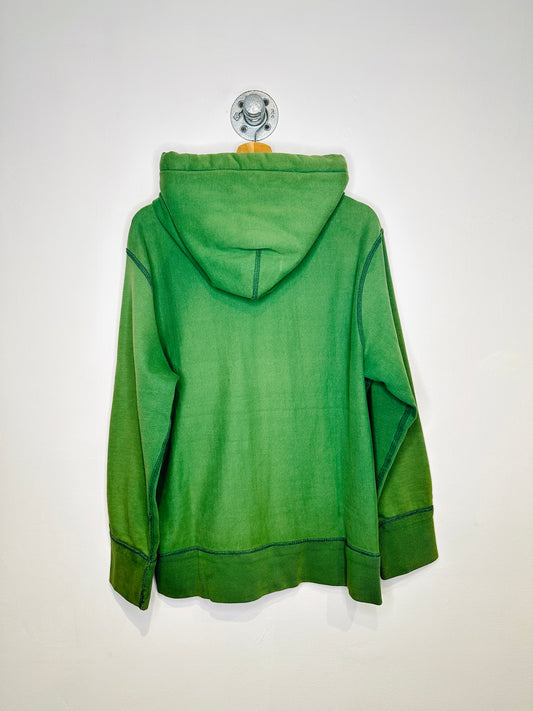 American Eagle Outfitters Green AE 77 Embroidered Zip Up Hoodie