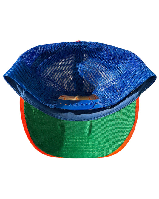Vintage 1990 Edmonton Oilers Champs Mesh SnapBack Hat