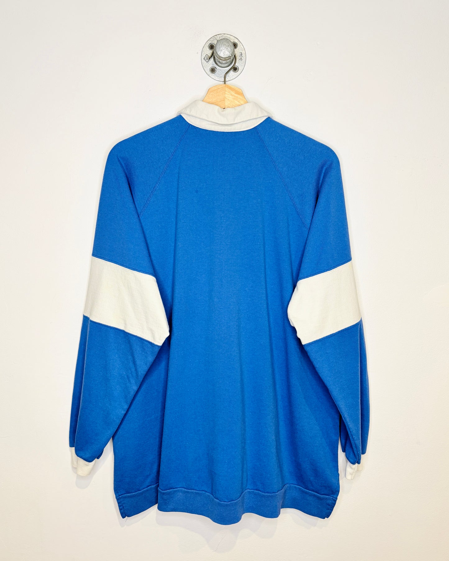 Vintage 90s University Of Lethbridge TwoTone Rugby Sweatshirt