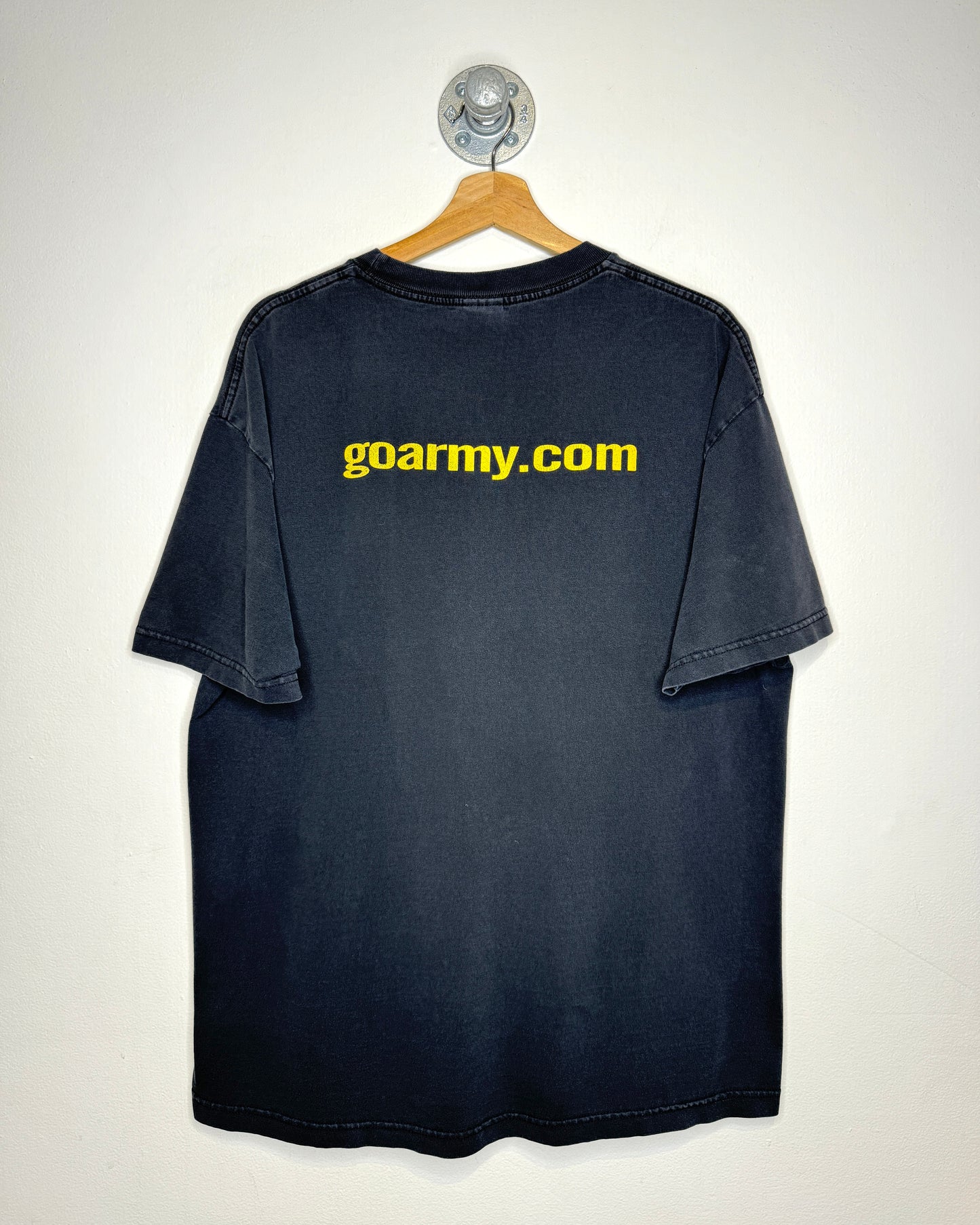 Vintage U. S. Army Heavily Faded Black Tee Shirt