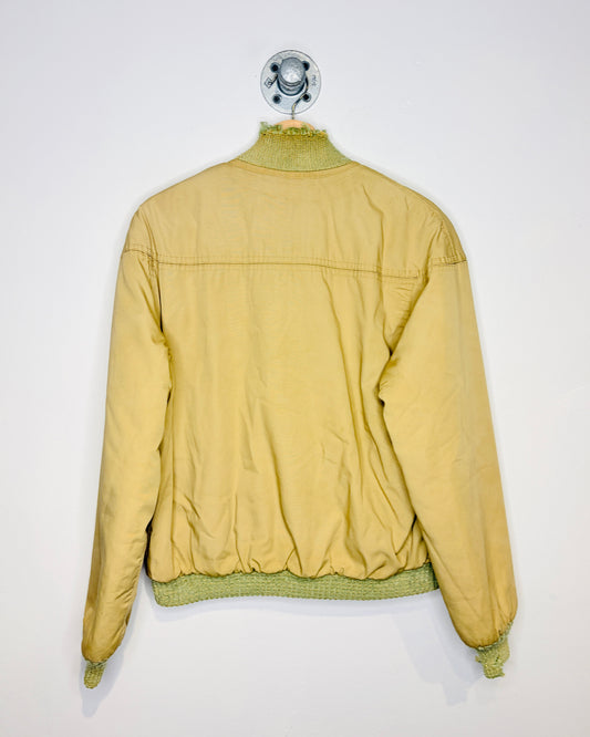 Vintage 70s Catalina Earth Tone Distressed Bomber Jacket