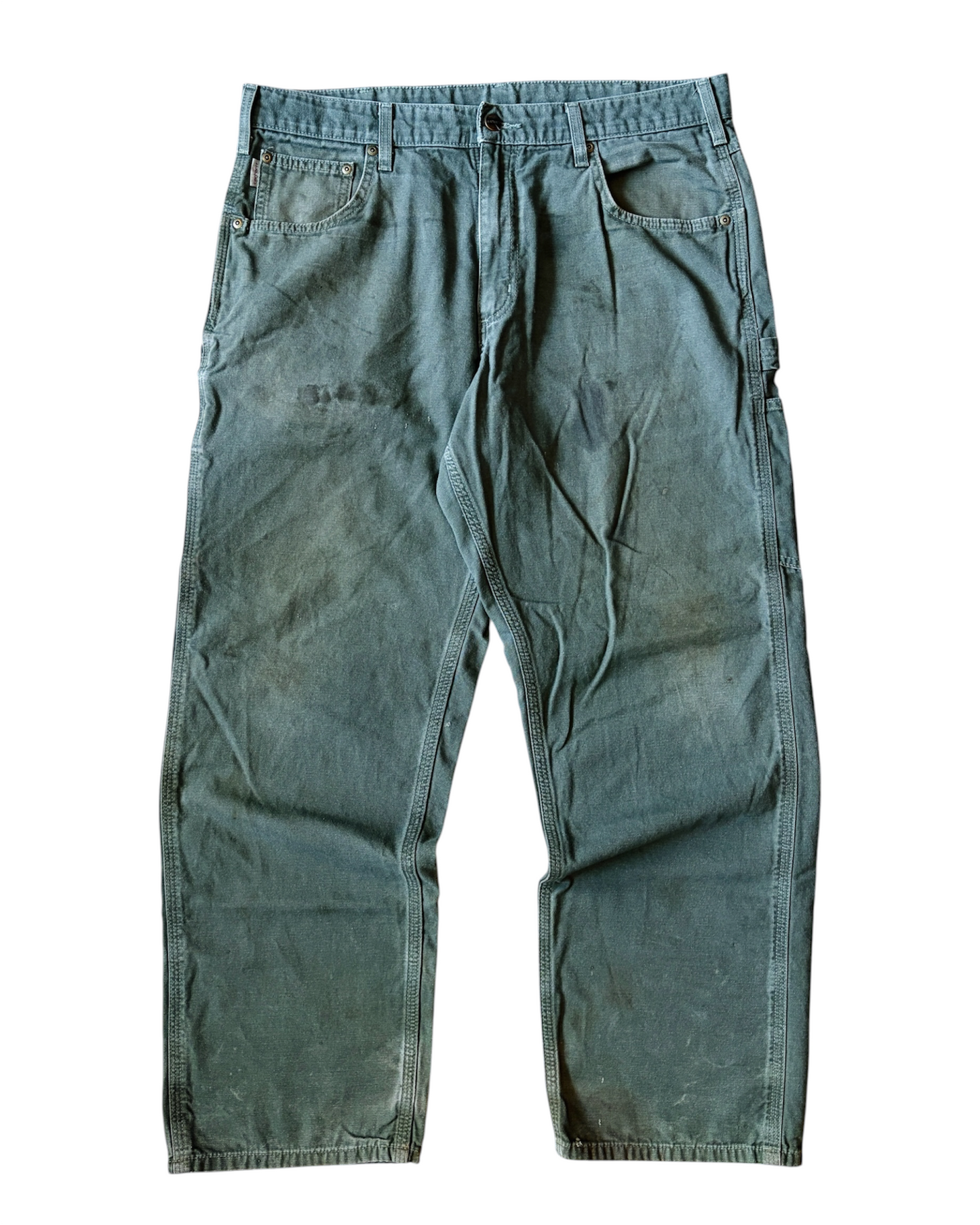 Vintage Carhartt Loose Fit Olive Green Carpenter Pants