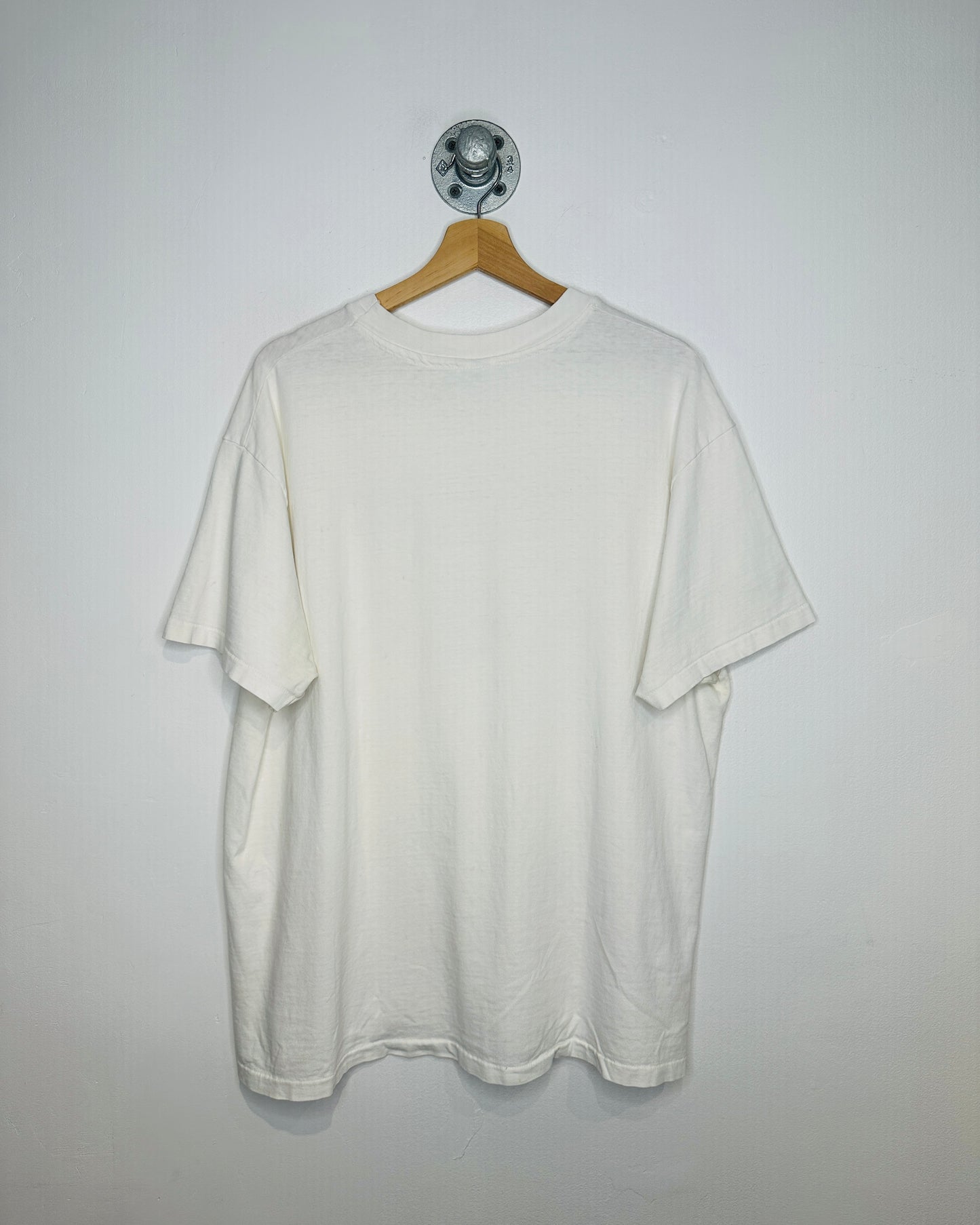 Vintage 1990s Miami Beach News Cafe White Tee Shirt