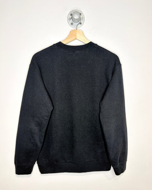 Nike Logo Gildan Heavy Blend Bootleg Black Crewneck Sweatshirt