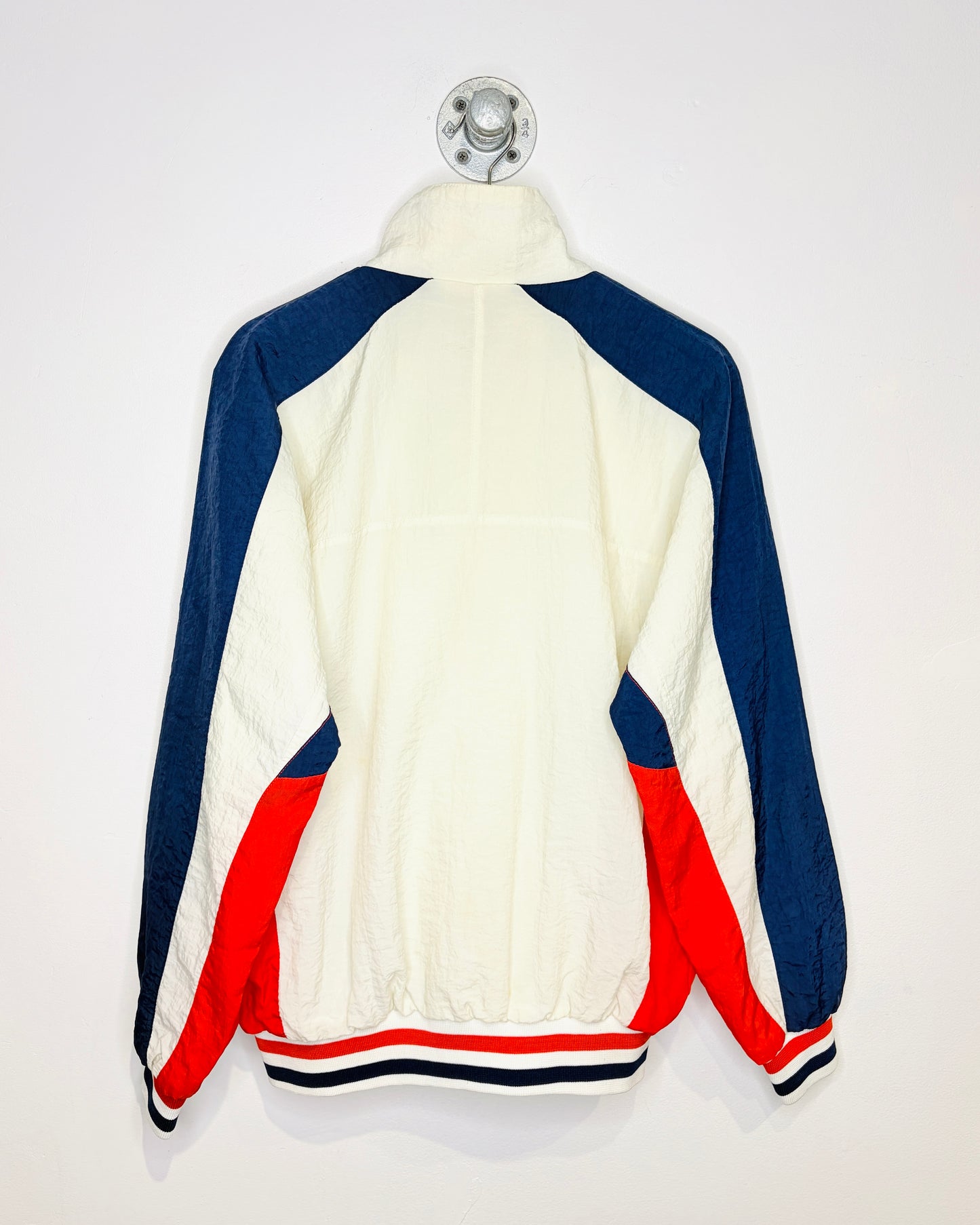 Vintage 90s Adidas White Snap Jacket