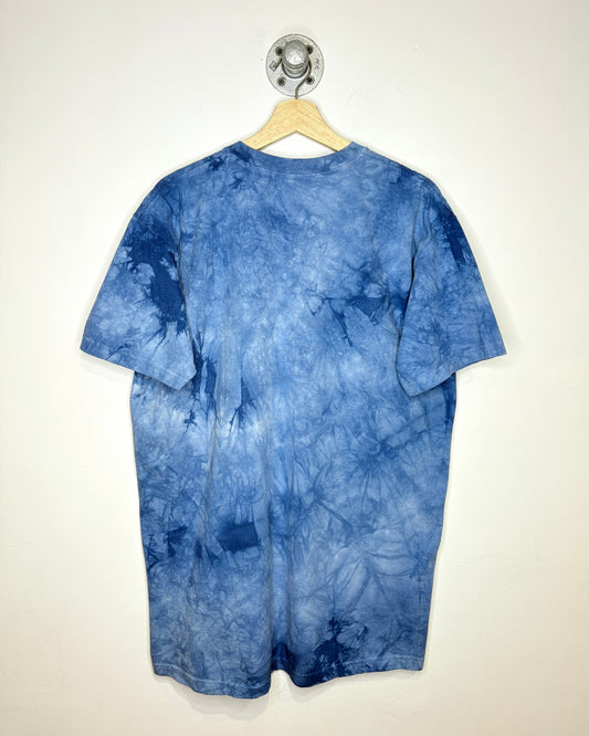 Vintage 90s Orcas Light Blue Tye Dye Tee Shirt