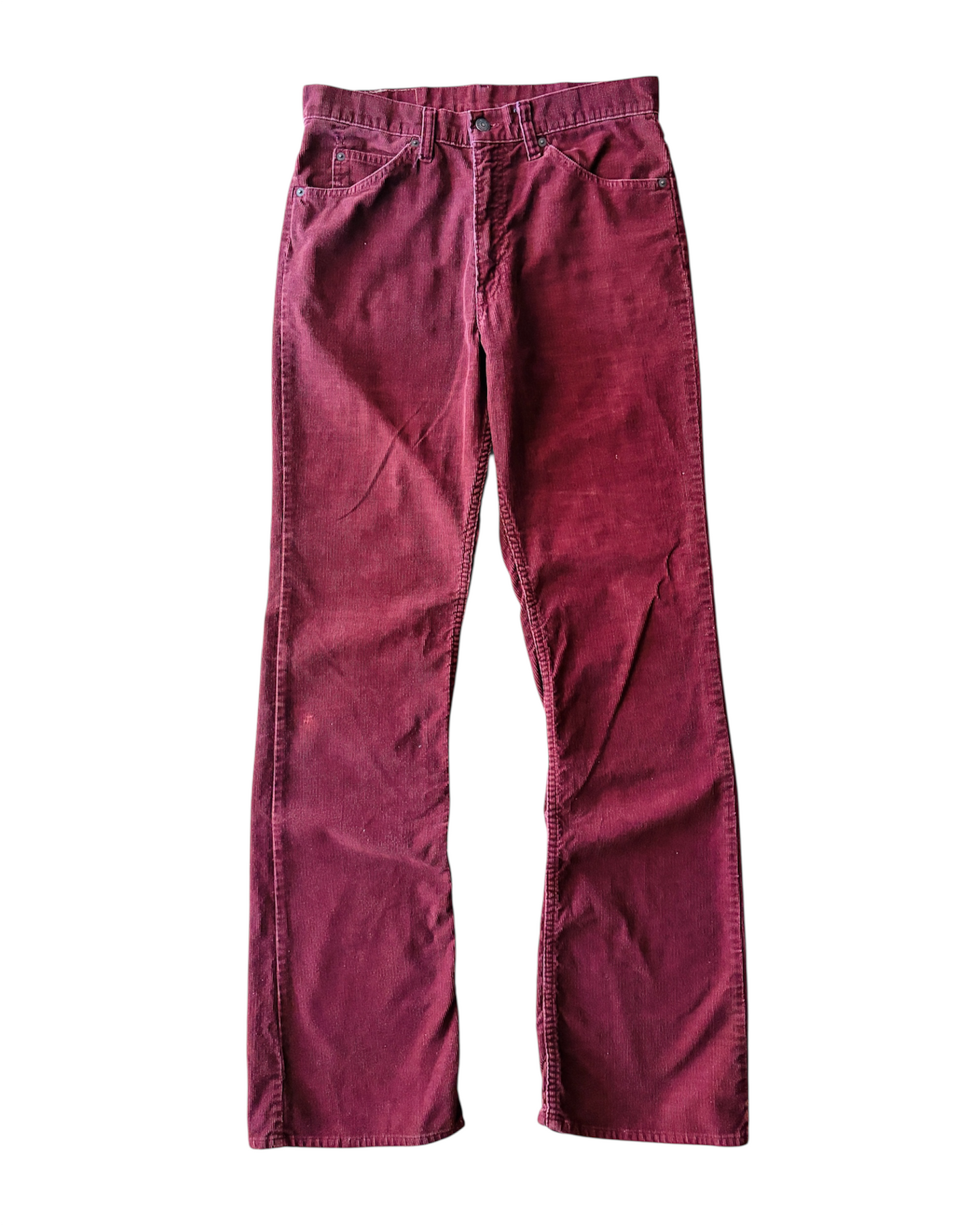 Vintage 70s Levi’s 517 White Tab Red Bootcut Corduroy Pants