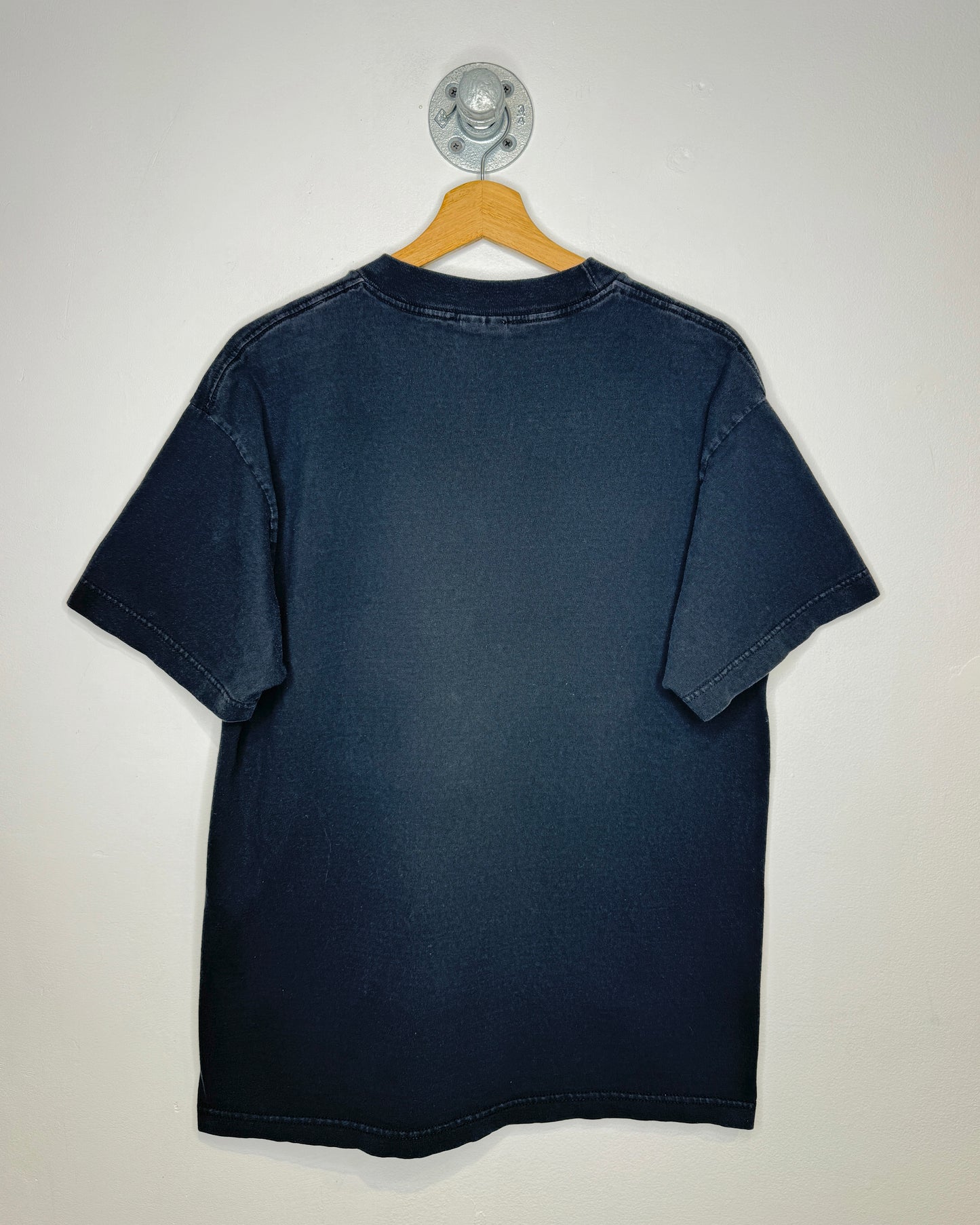 Vintage 1997 Seus Wear Faded Black Tee Shirt