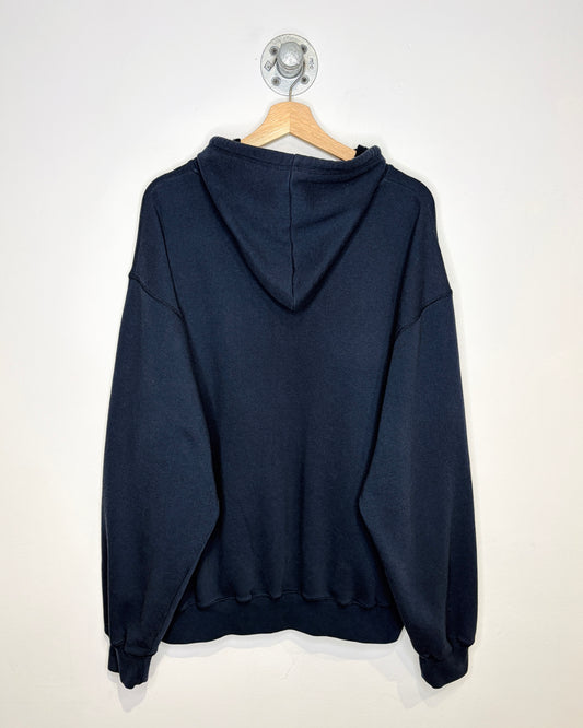 Vintage 90s Brooks Sport Navy Embroidered Hoodie