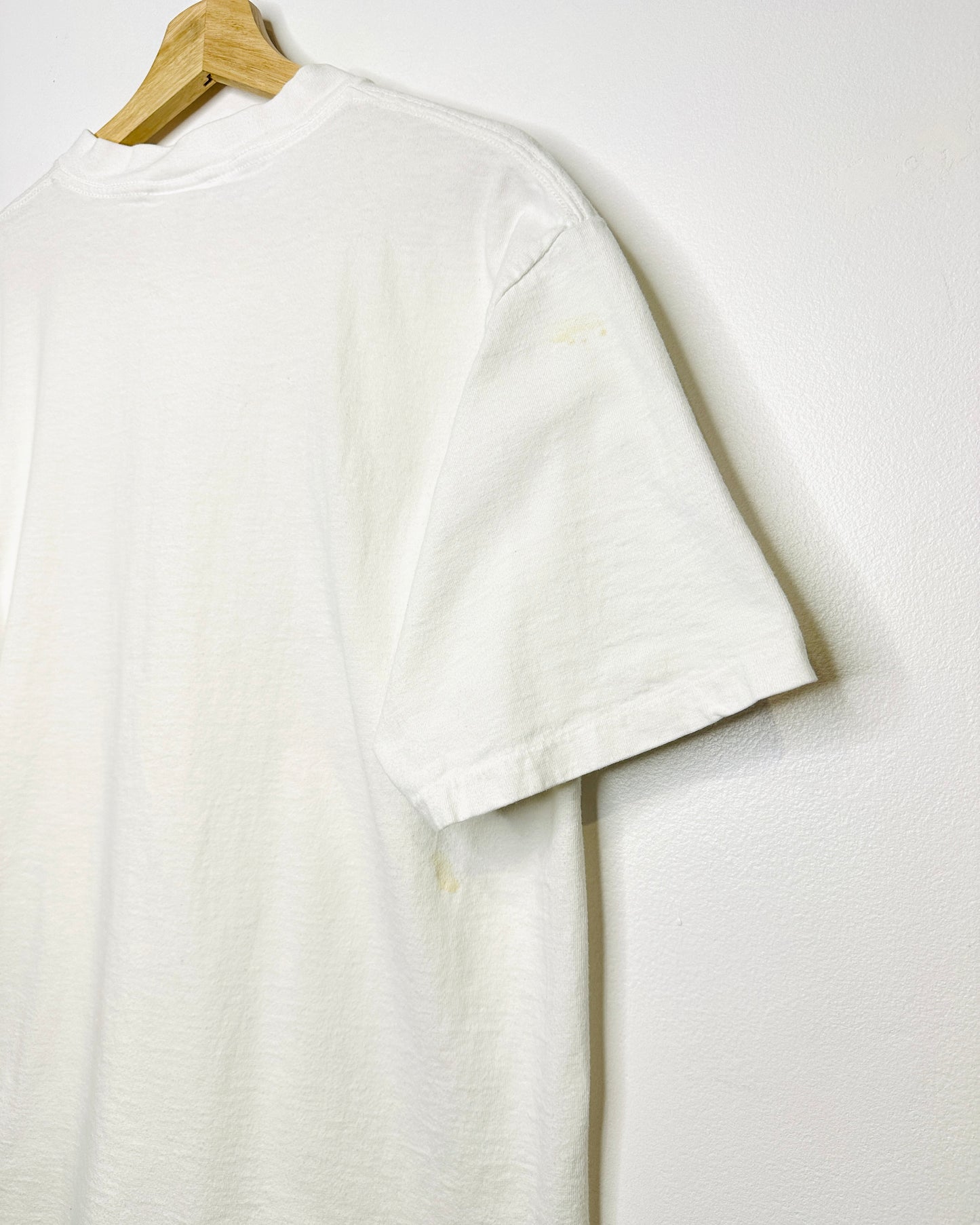 Vintage 90s Elle Lunettes Heavyweight White Tee Shirt