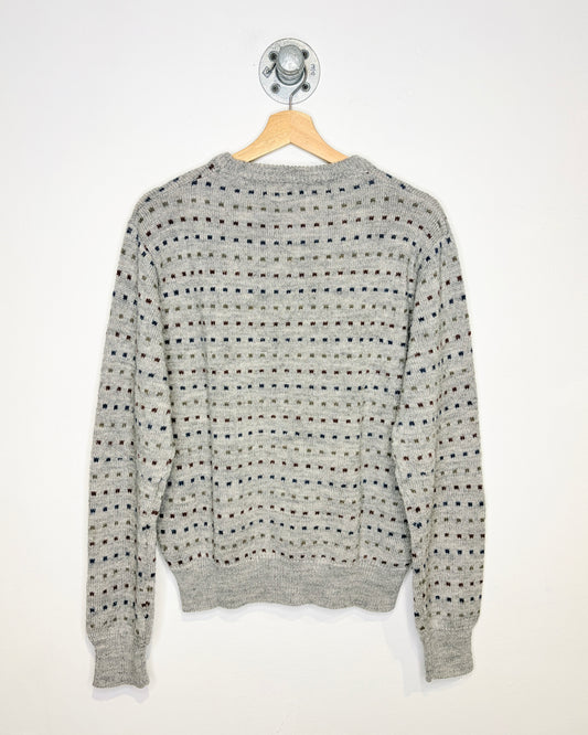 Vintage 90s Hunters Ridge Grey Knit Sweater