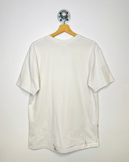Vintage 90s Adidas Distressed White Tee Shirt
