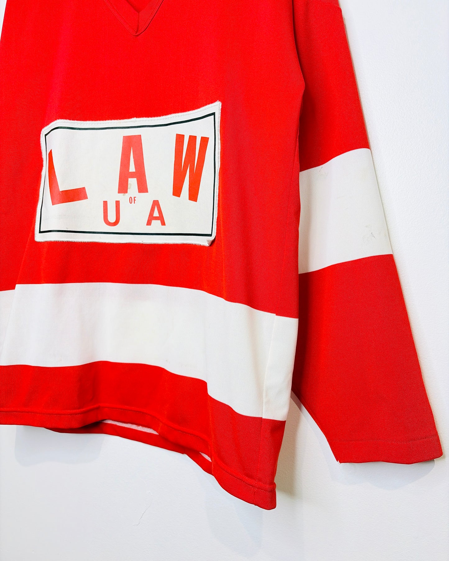 True Vintage 1970s University Of Alberta Law Red Hockey Jersey