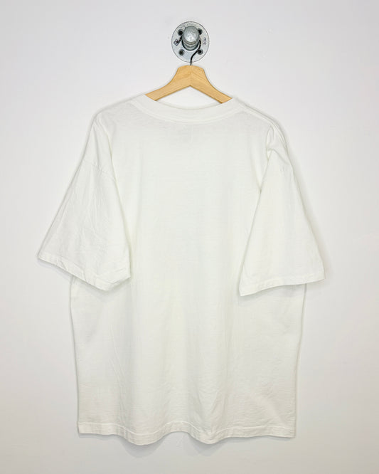 Vintage 90s Hellfire And Dalmatians White Tee Shirt