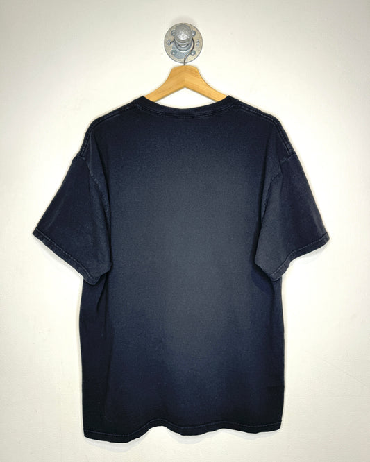 Vintage 2000 “Damn You All” Distressed Black Tee Shirt