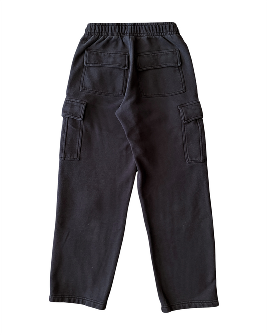 Women’s TNA Cozy AF Faded Black Cargo Sweatpants