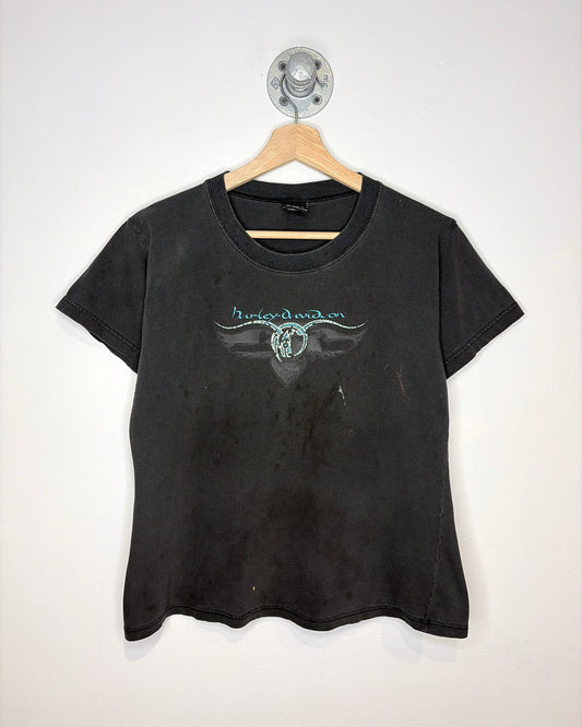 Vintage 1999 Harley Davidson Knoxville Faded Black Women’s Tee Shirt
