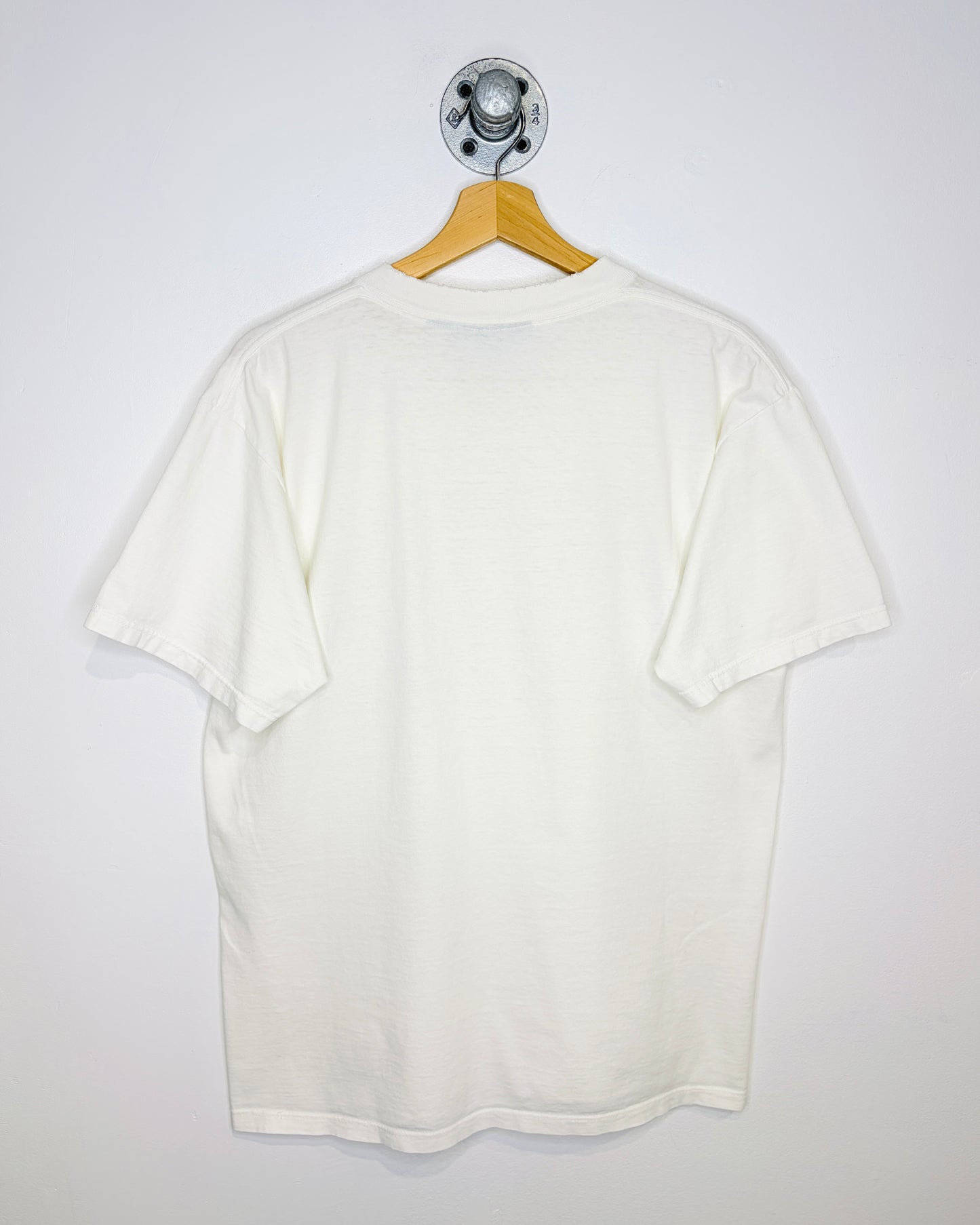Vintage 2000s Out Of The Yard Baseball Graphic White Tee Shirt