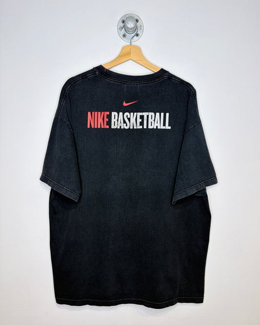 2000s Nike Ontario Basketball Faded Black Tee Shirt