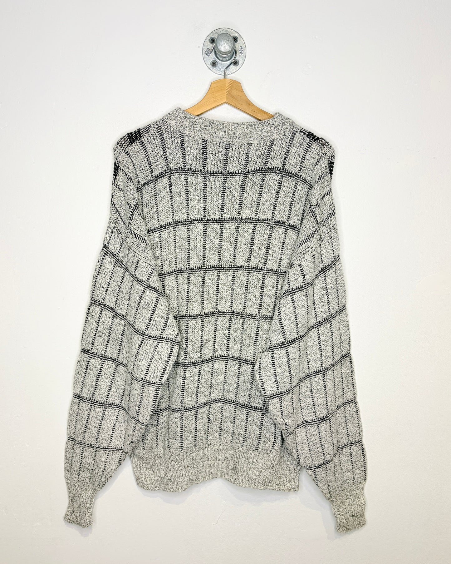 Vintage 90s JJ Cochran Grey Knit Sweater