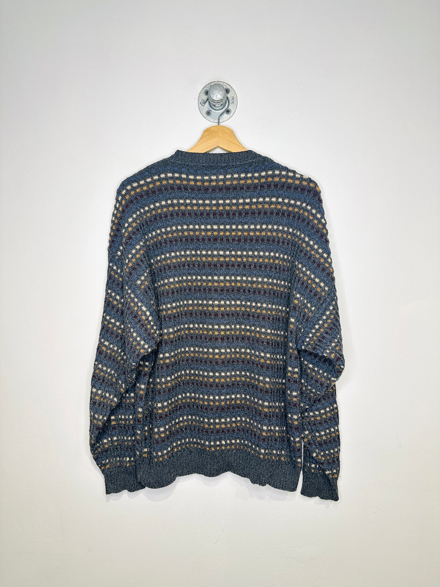 Vintage 1990s St John’s Bay Grey Cotton And Acrylic Sweater