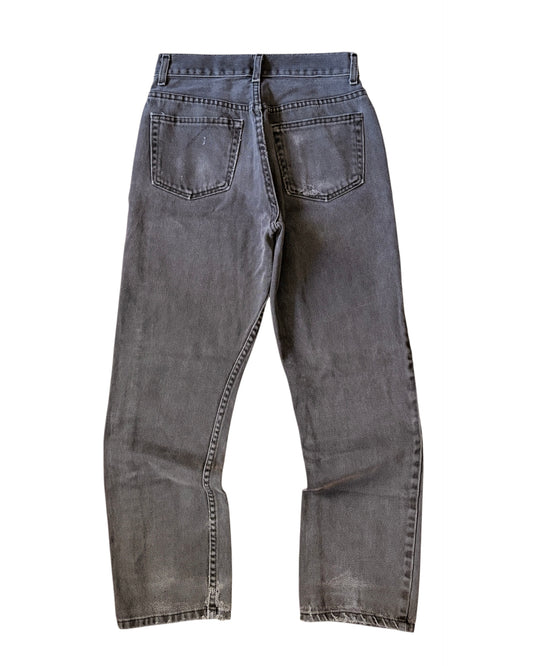 George Heavy Faded Black Washed Denim