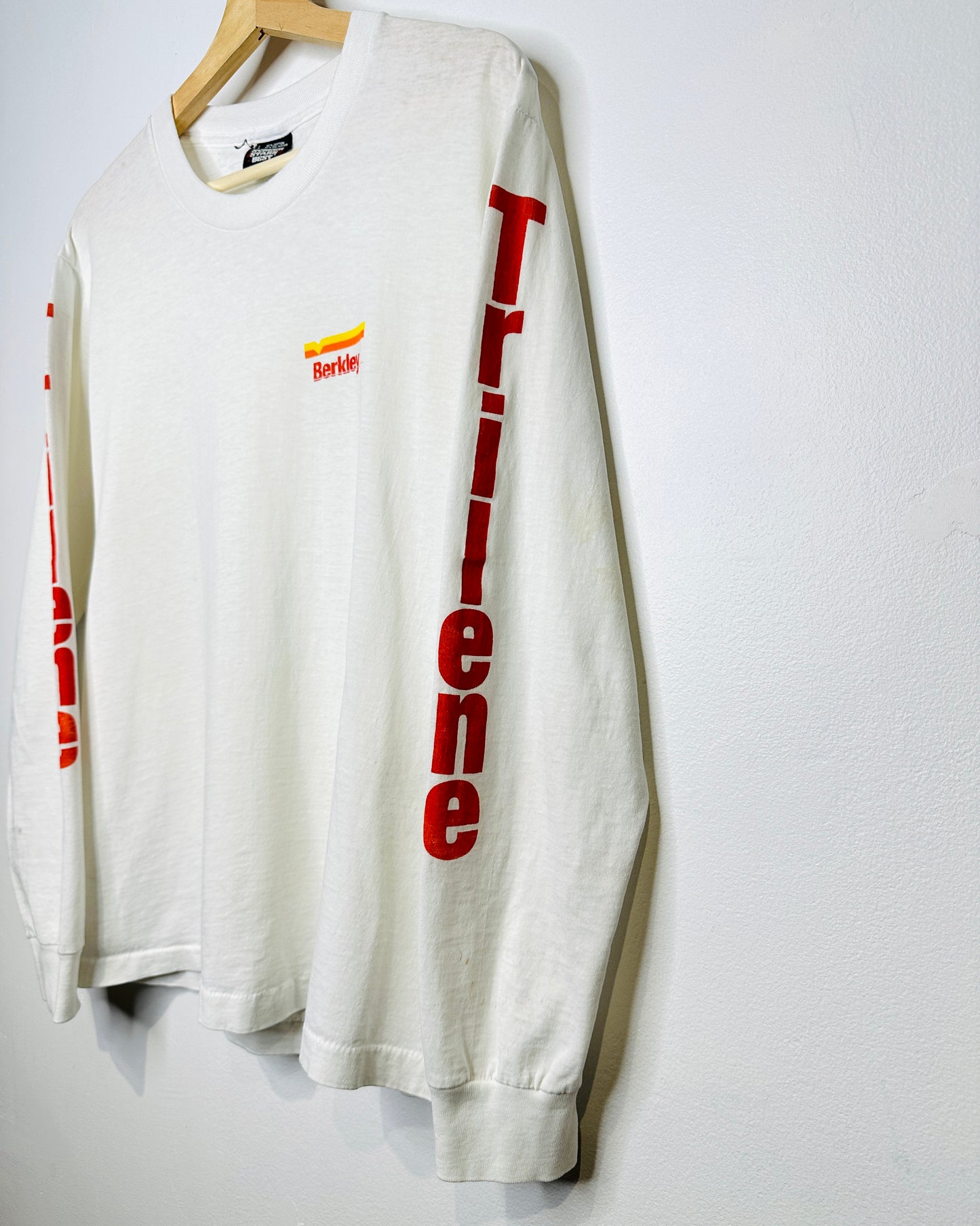 Vintage 90s Berkley Paper Thin White Longsleeve Shirt