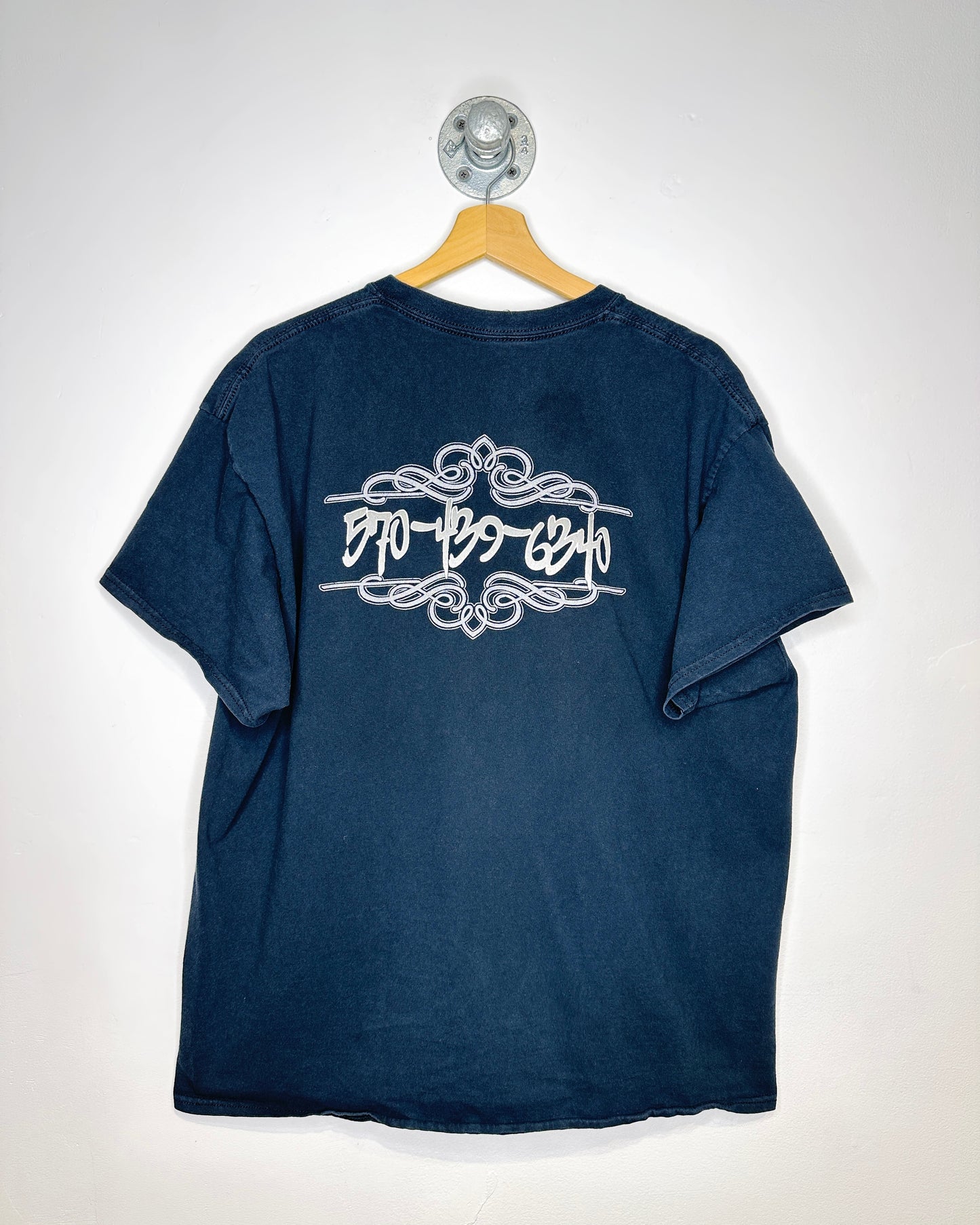 2000s Ink By Geyer Faded Black Tee Shirt