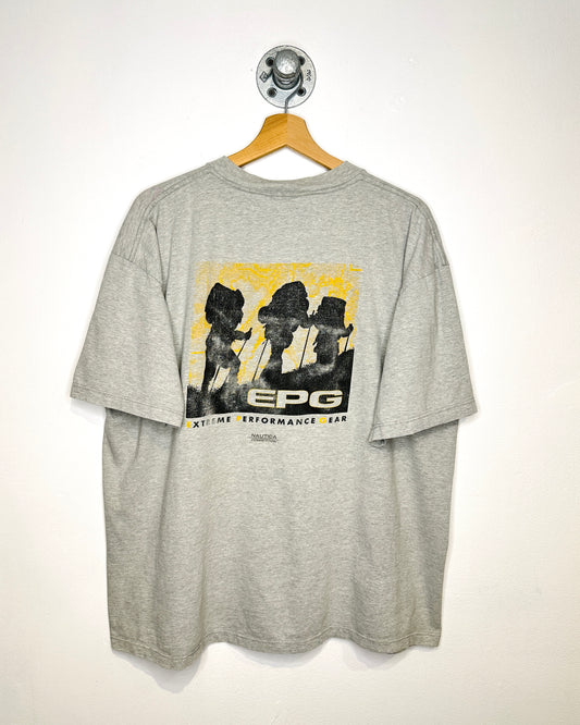 Vintage EPG Nautica Competition Heather Grey Tee Shirt