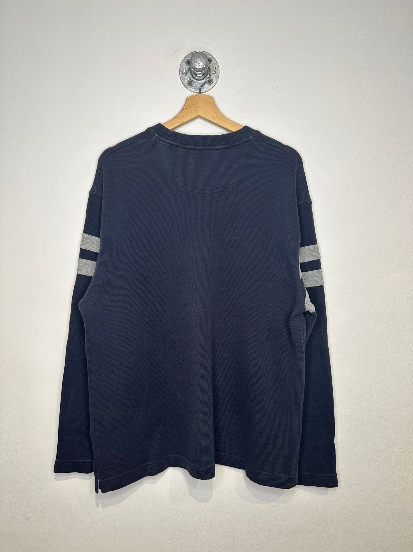 Vintage 2000s Navy And Grey Arizona Jean Company Cotton Long Sleeve Shirt