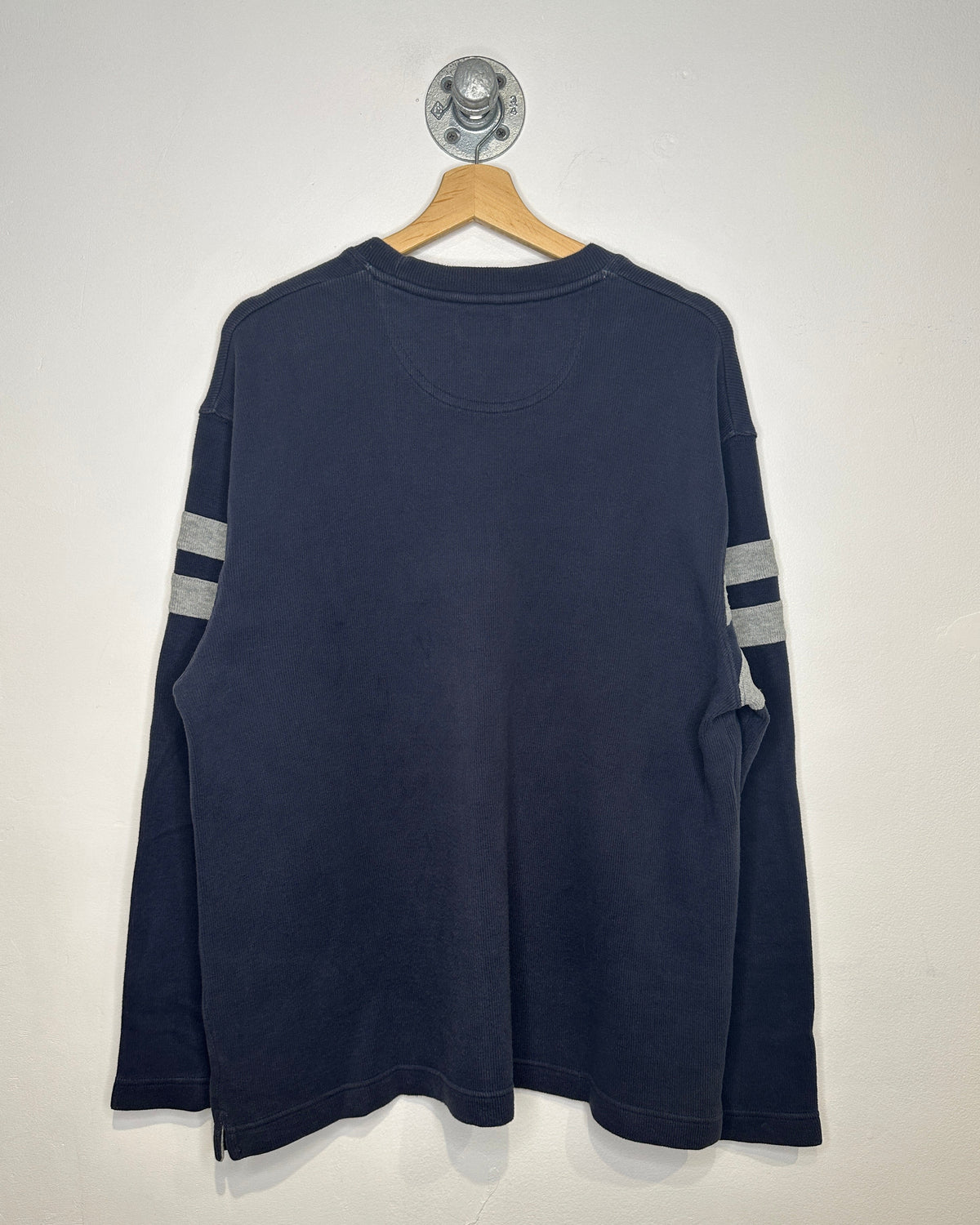Vintage 2000s Navy And Grey Arizona Jean Company Cotton Long Sleeve Shirt